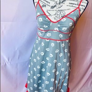 Eloise Anthropologie chemise slip dress size med.